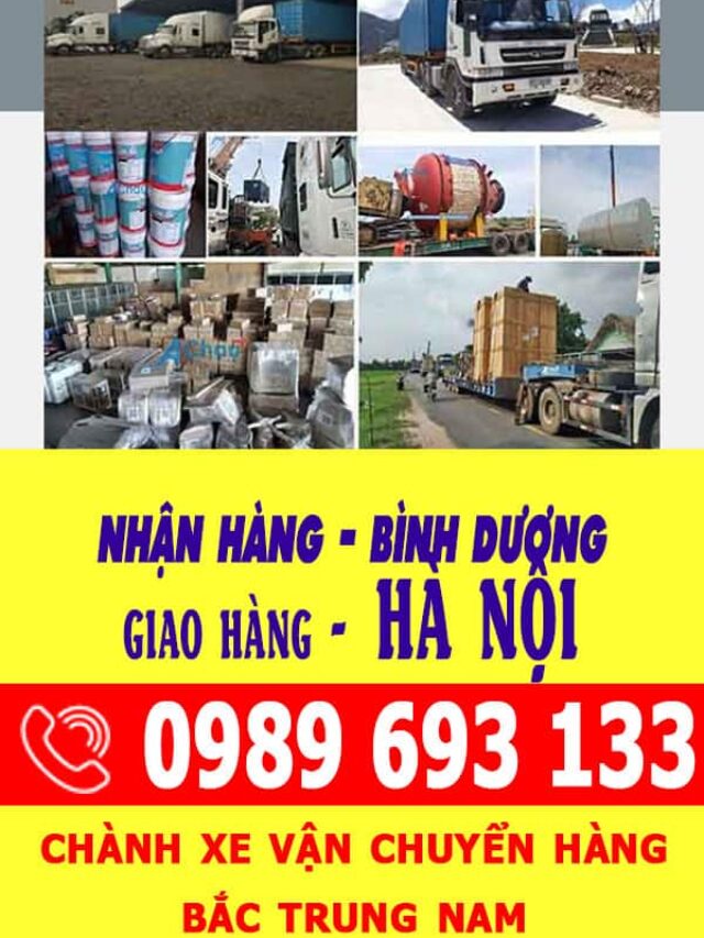 Gửi hàng từ Bình Dương đi Hà Nội